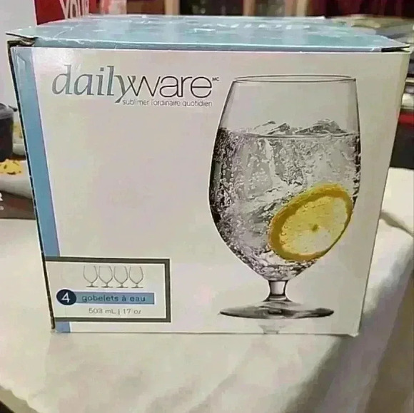 daily ware Other - Daily ware glass drinking goblets. NIB